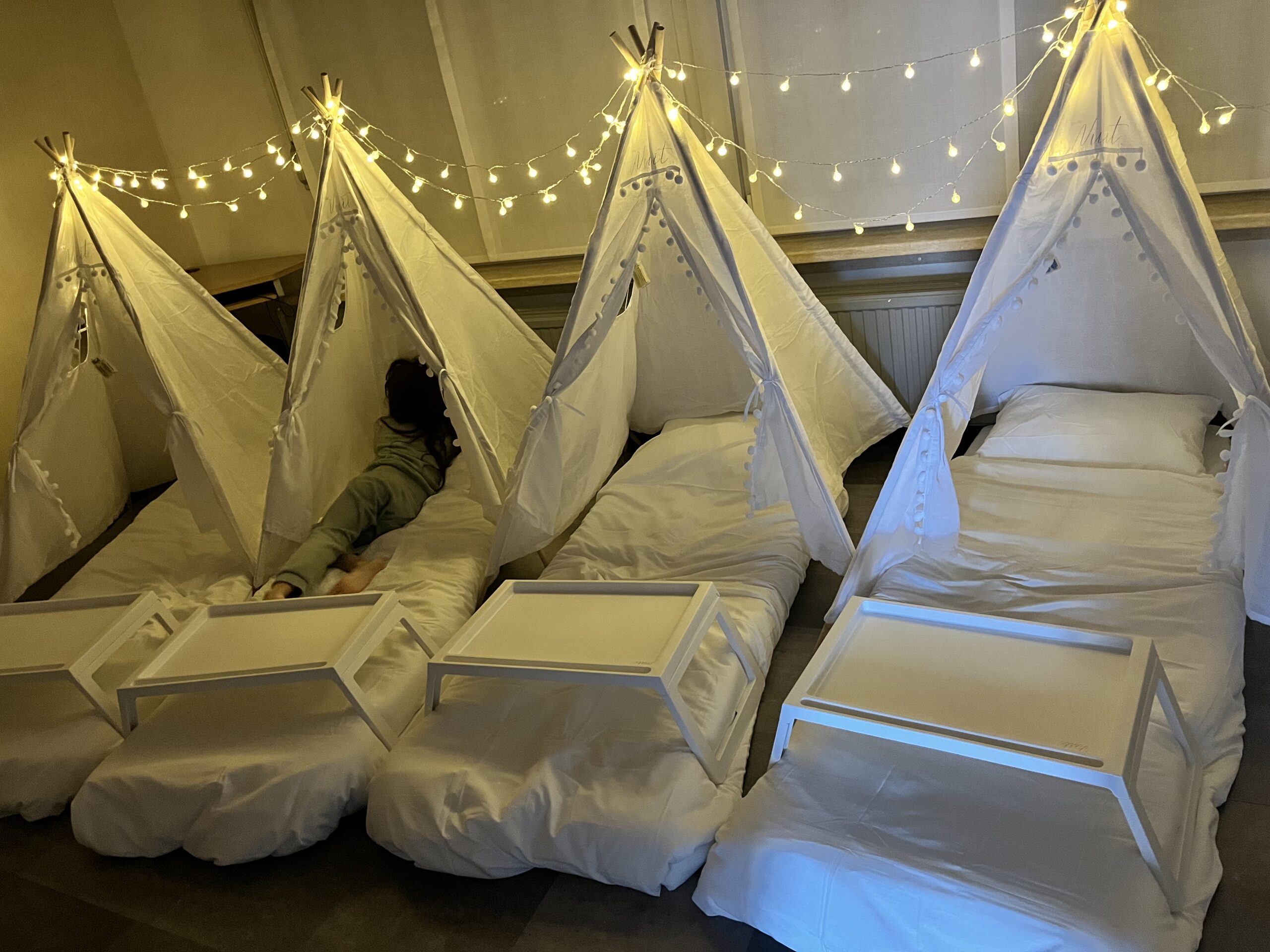 Slaapfeestje tipitentjes