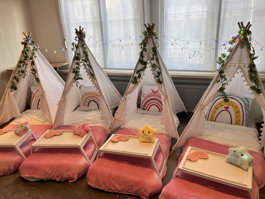 Tipi slaapfeestje tentjes met sterren